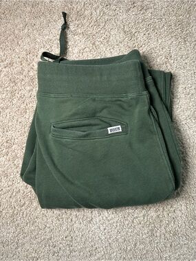 Duluth Trading Co Olive Green Drawstring Joggers